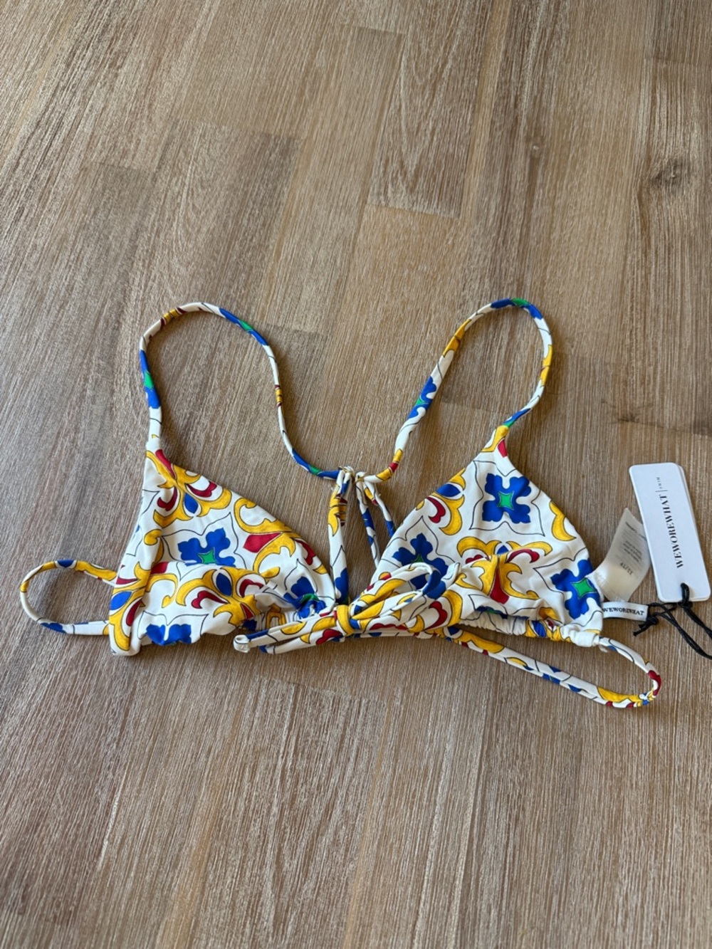WeWoreWhat Tile Print Triangle Top